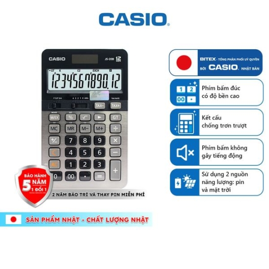 Máy tính Casio JS- 20B - hàng chính hãng