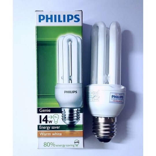 Bóng đèn compact 14W 3U 220V E27 Philips