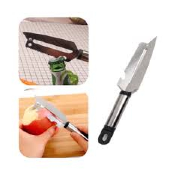 Stainless steel double-edged fruit peeling knife