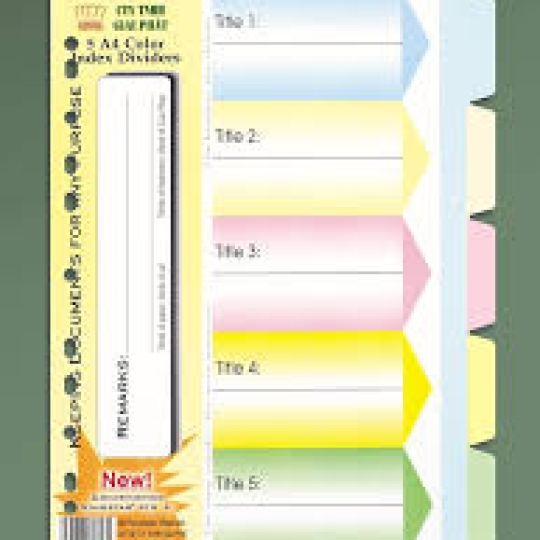 Phân trang giấy A4 5 số