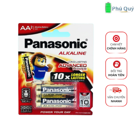Panasonic Alkaline AA Battery LR6T/2B-V